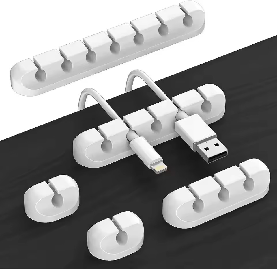 Desk Cable Organizer - Silicone USB Cable Organizer USB Charging