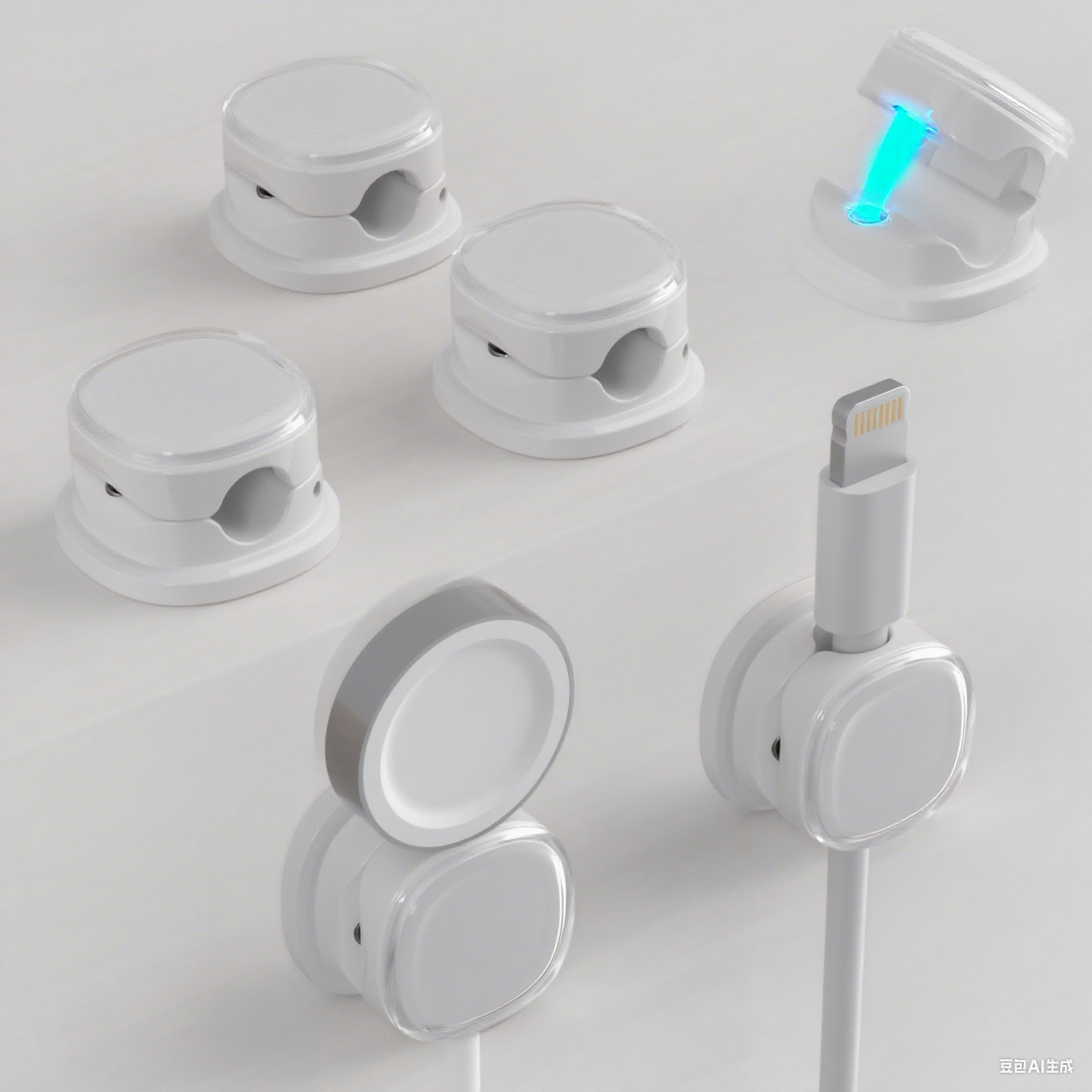 Desk Cable Organizer - 3/6/8/12PCS Magnetic Cable Clips, Adjustable Cord