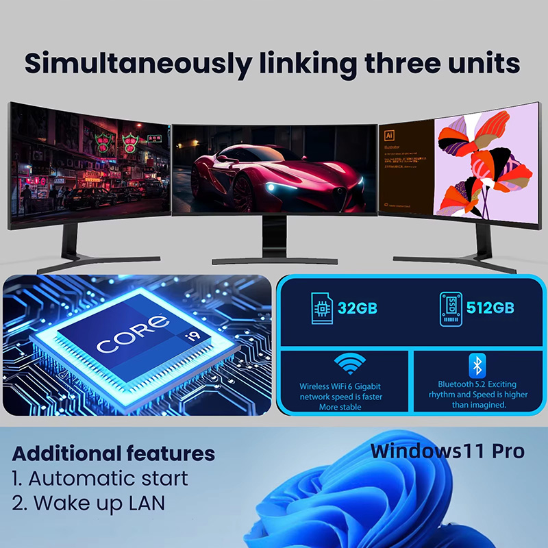 MINI PC Windows 11 Pro Core i9 - Pc Gaming I3 评论和价格