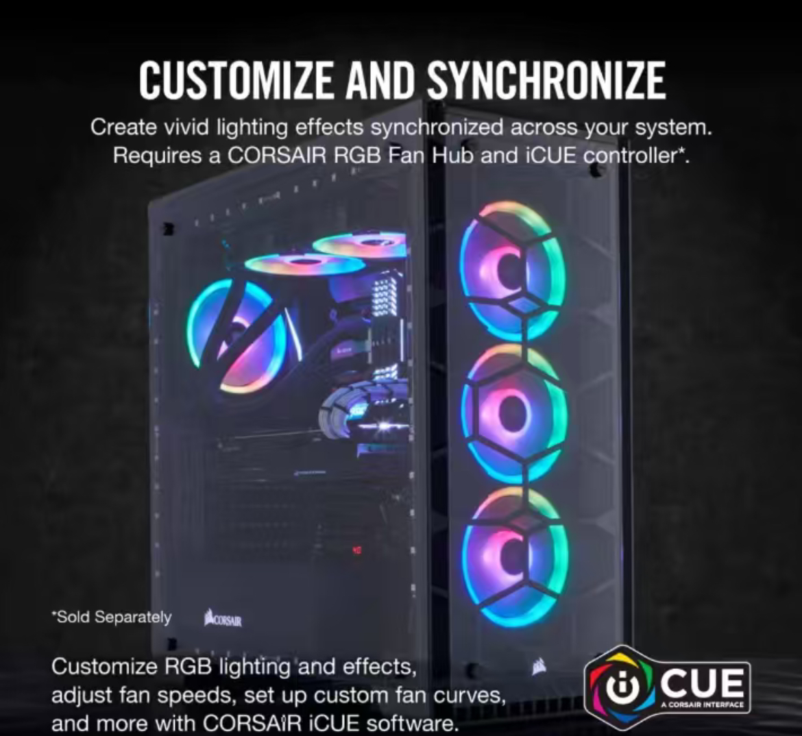 CORSAIR LL120 RGB 120mm Dual L - Argb Case Fan 评论和价格