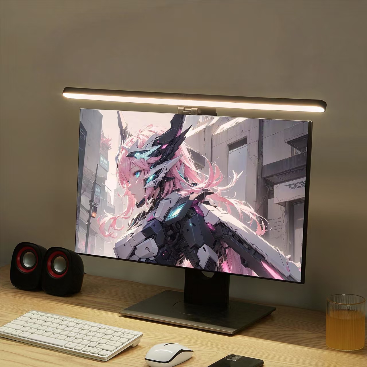 LED Monitor Light Hanging Desk - Pc Gaming Setup 评论和价格