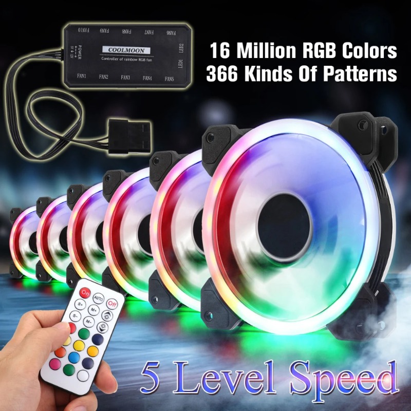 120mm RGB Quiet Adjustable PC  - Argb Case Fan 评论和价格