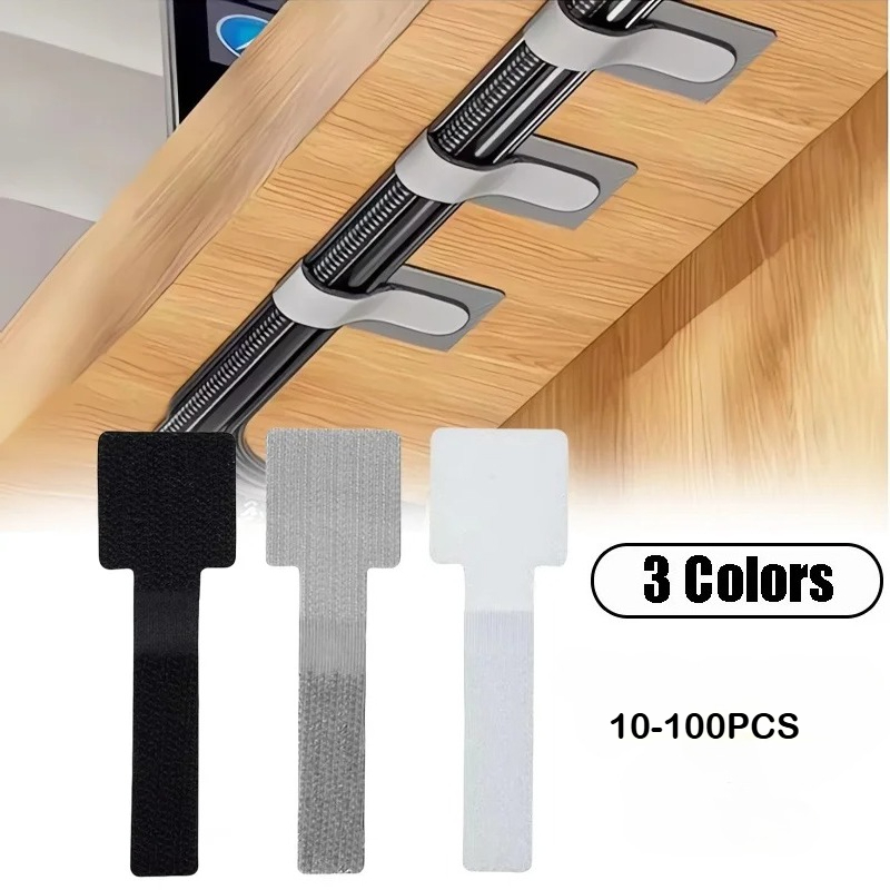 New Reusable Cable Ties Velcro - Desk Cable Organizer 评论和价格