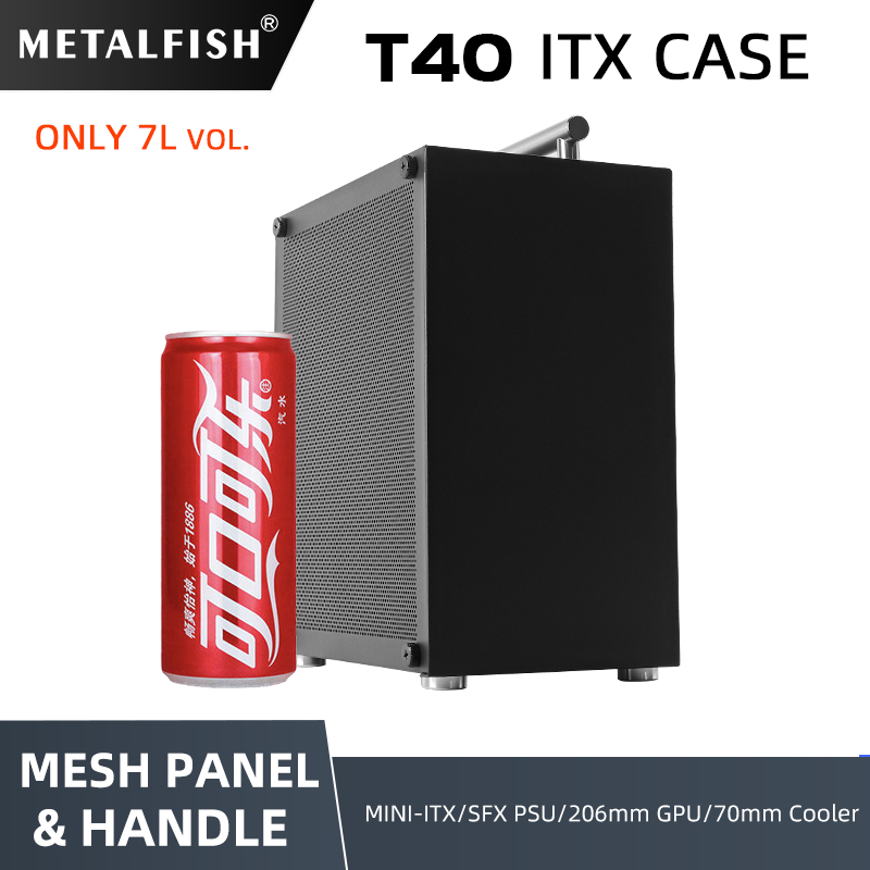 METALFISH T40 Mini ITX Black C - Pc Gaming Itx 评论和价格