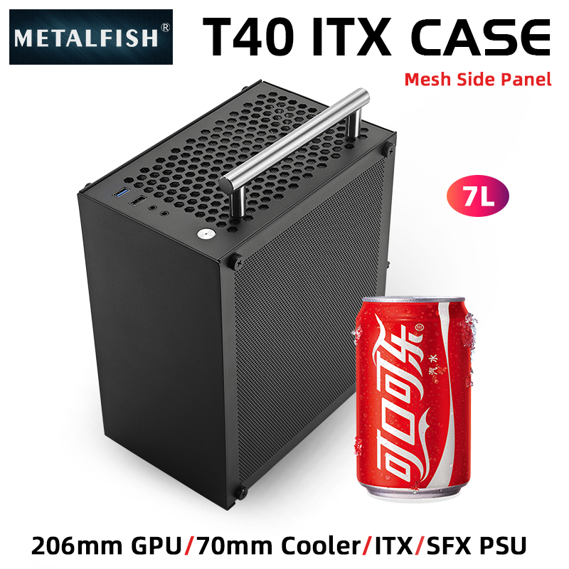 METALFISH T40 Mini ITX Black C - Pc Gaming Itx 评论和价格