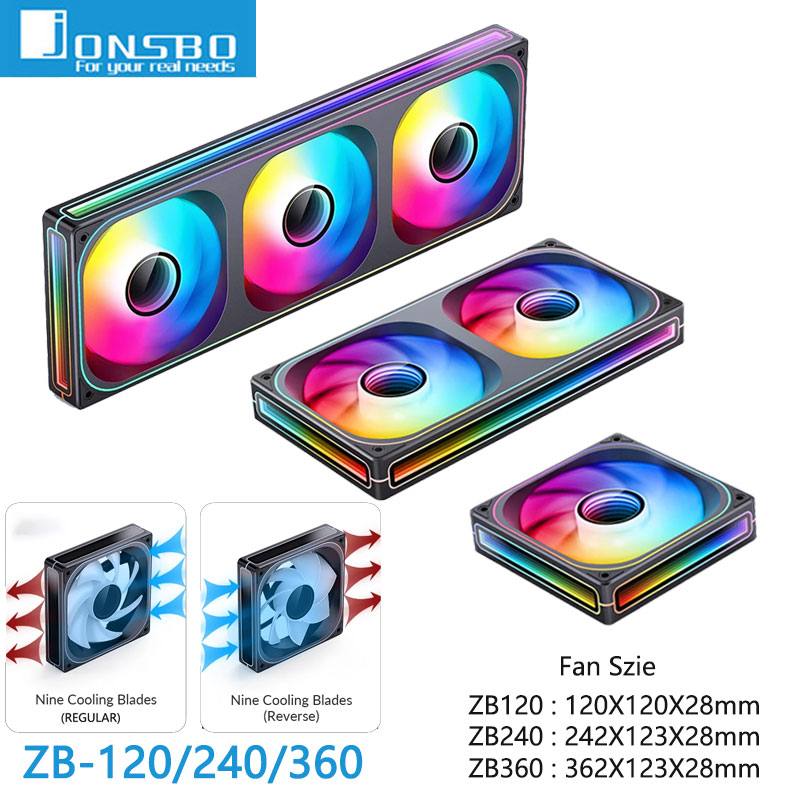 Jonsbo ZB-120/240/360 ARGB Com - Argb Case Fan 评论和价格