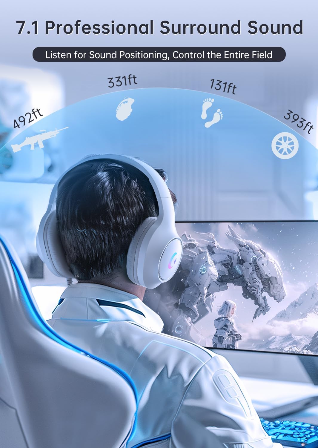 Gaming Headset With 7.1 Surrou - Pc Gaming Gaming 评论和价格