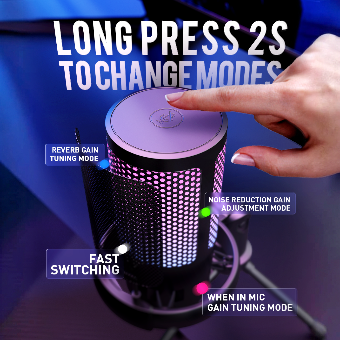 RGB USB Gaming Microphone for  - Pc Gaming Discord 评论和价格