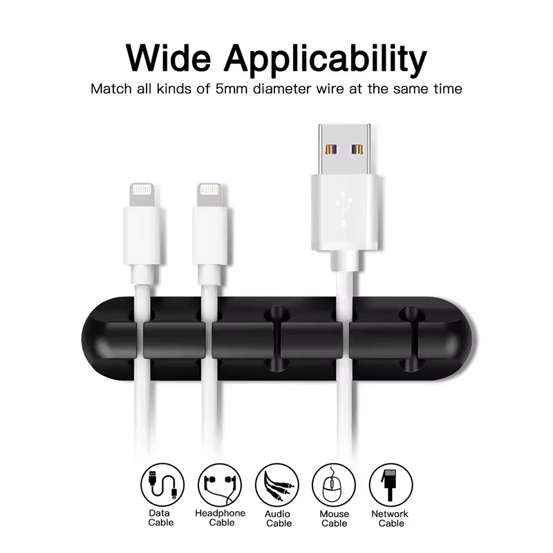Silicone USB Cable Clip Winder - Desk Cable Organizer 评论和价格