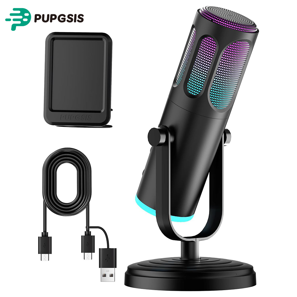 PUPGSIS USB PC Microphone, Gam - Pc Gaming Discord 评论和价格