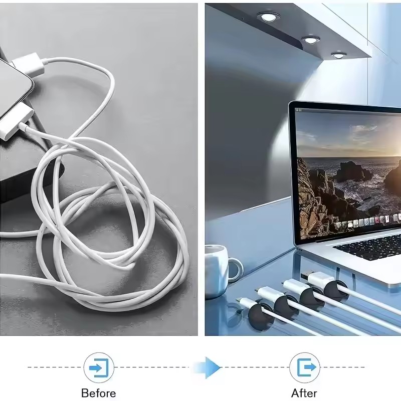 5/50Pcs Desktop Wall Cable Cli - Desk Cable Organizer 评论和价格