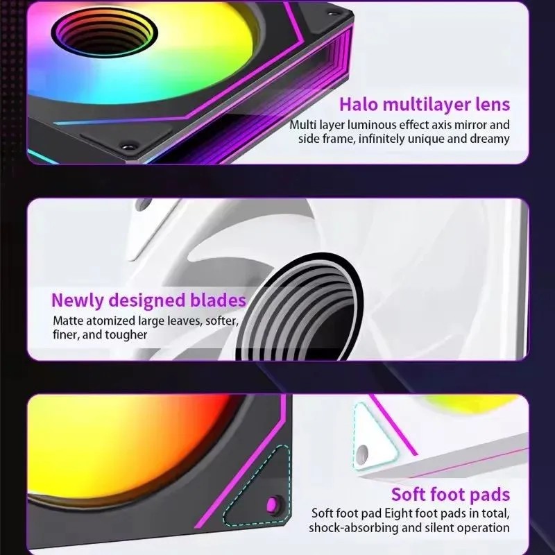 LDPCSJ Prism 7 PRO ARGB PC Cas - Argb Case Fan 评论和价格