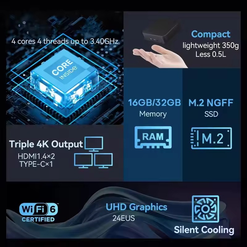 2026 Celestial Tenuous MINI PC - Pc Gaming I3 评论和价格
