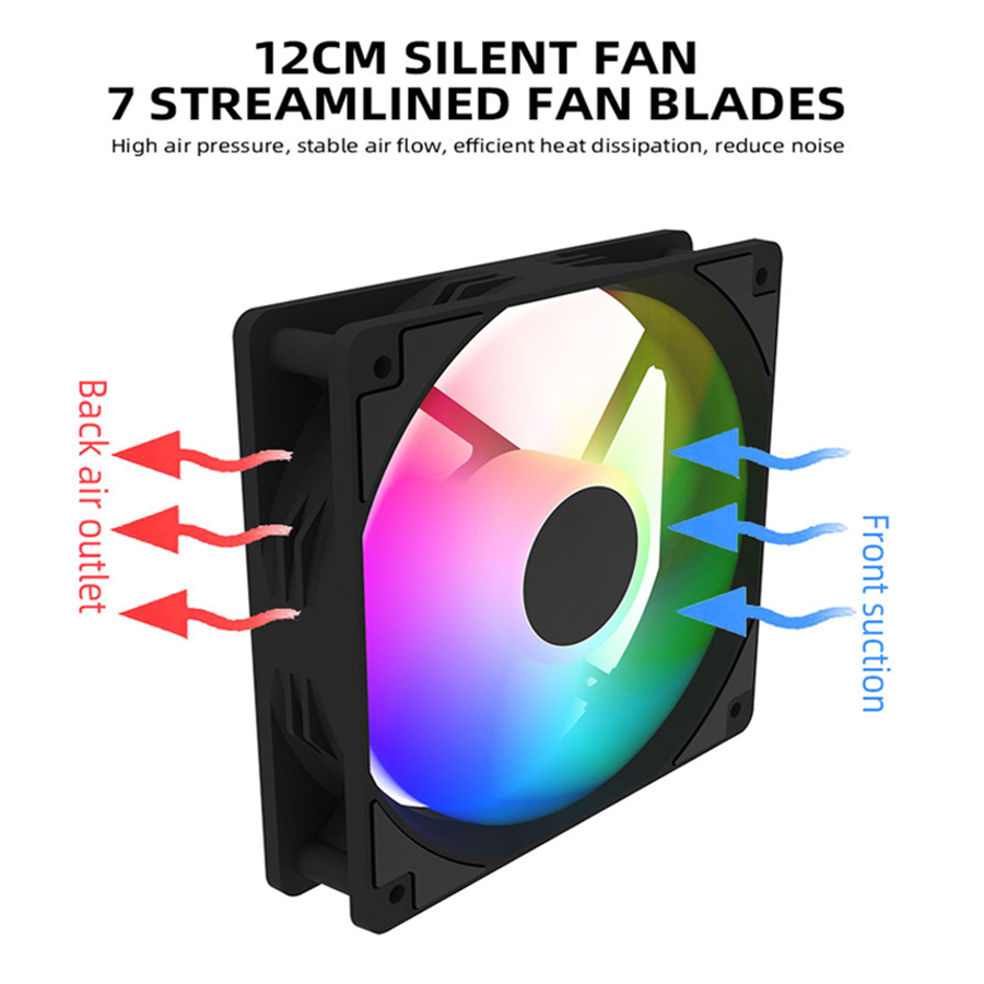 120mm PC Case Fan 12V RGB Cycl - Argb Case Fan 评论和价格