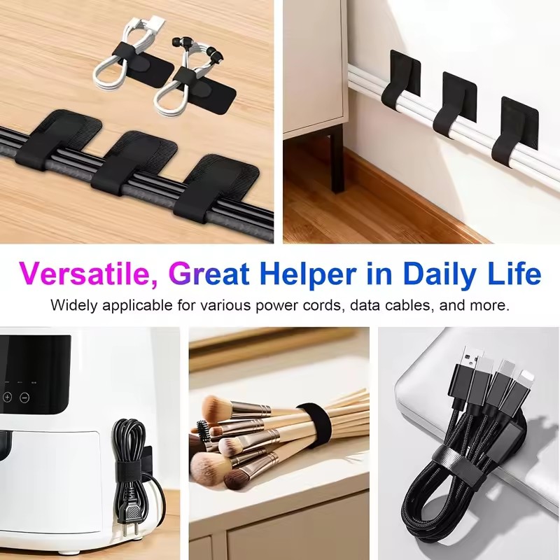 Adhesive Under Desk Cable Ties - Desk Cable Organizer 评论和价格