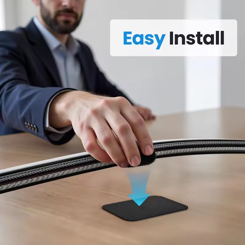 Adhesive Under Desk Cable Ties - Desk Cable Organizer 评论和价格