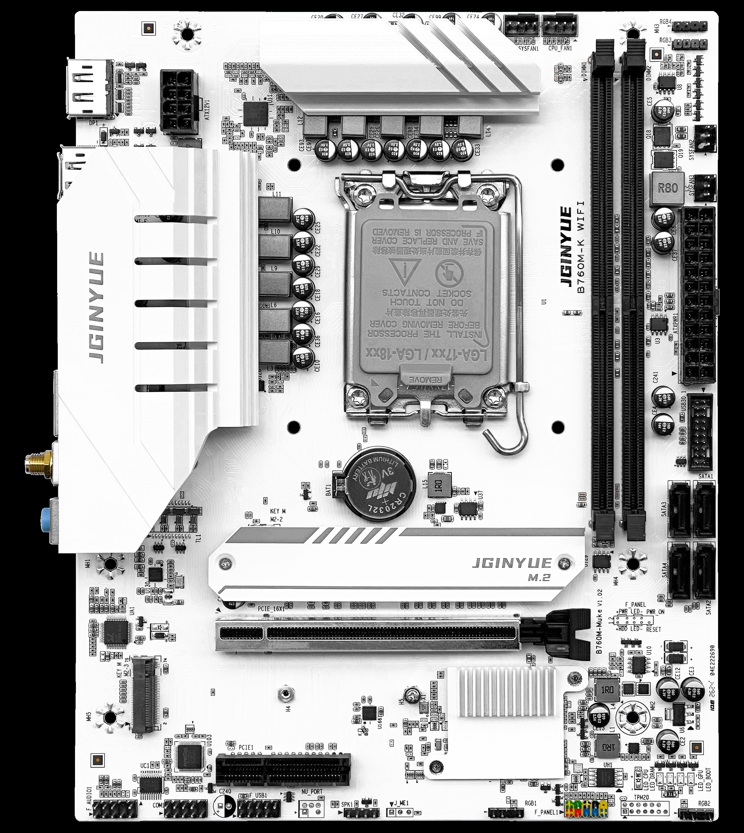 JGINYUE B760M-K WIFI motherboa - Pc Gaming I3 评论和价格