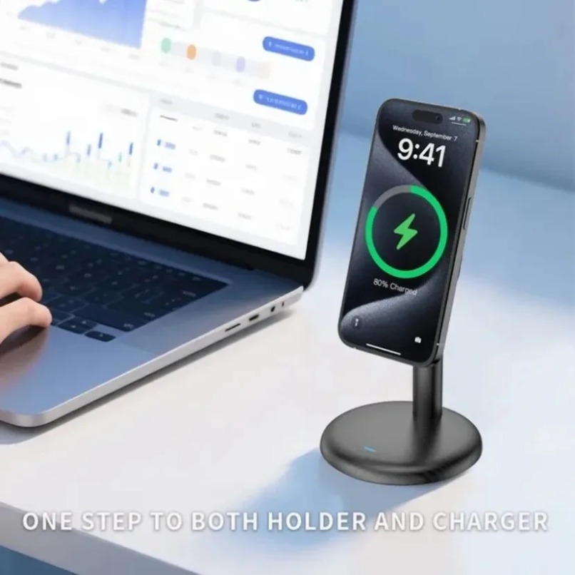 Desktop Magnetic Phone Stand F - Desk Cable Organizer 评论和价格