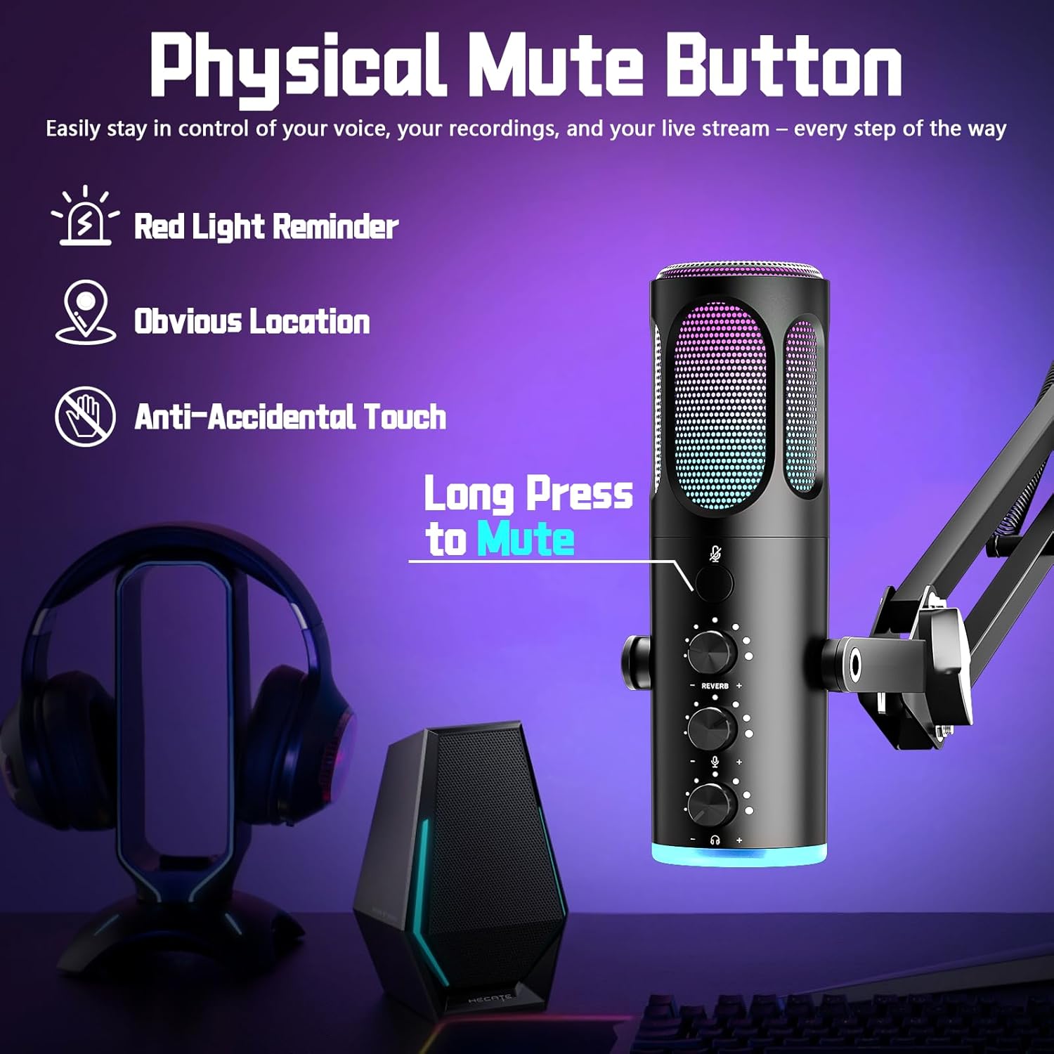 USB Gaming Microphone For PC P - Pc Gaming Gaming 评论和价格
