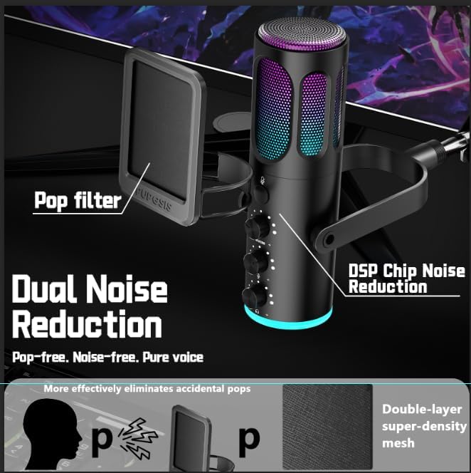 USB Gaming Microphone For PC P - Pc Gaming Gaming 评论和价格