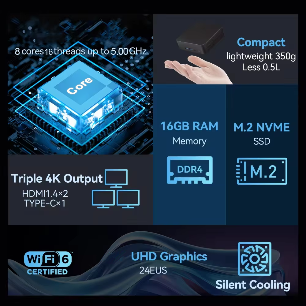 MINI PC Windows 11 Intel Core  - Pc Gaming I3 评论和价格