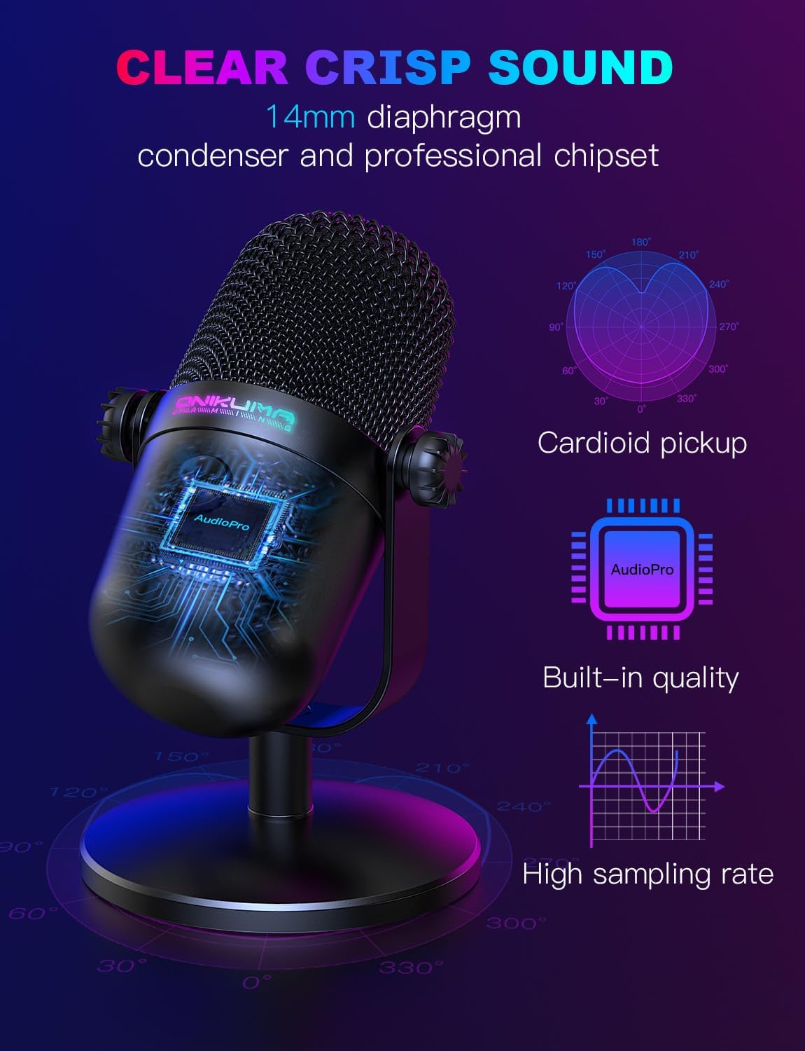 USB Gaming Microphone With Noi - Pc Gaming Gaming 评论和价格