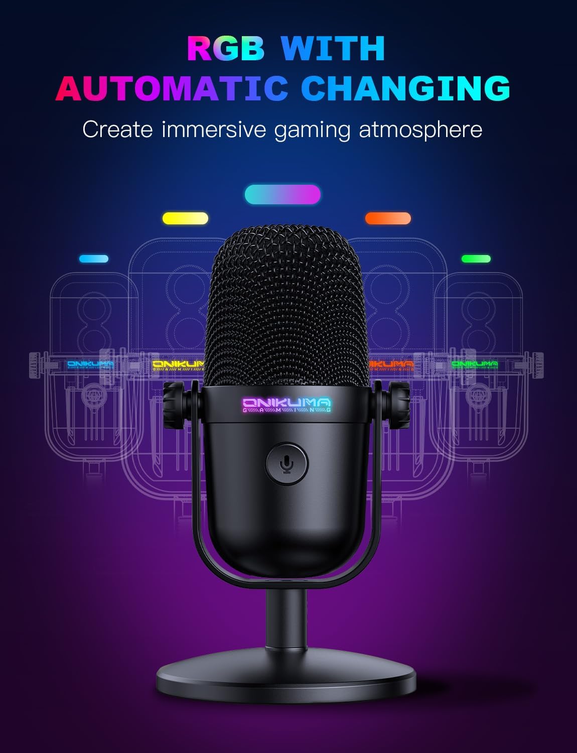 USB Gaming Microphone With Noi - Pc Gaming Gaming 评论和价格