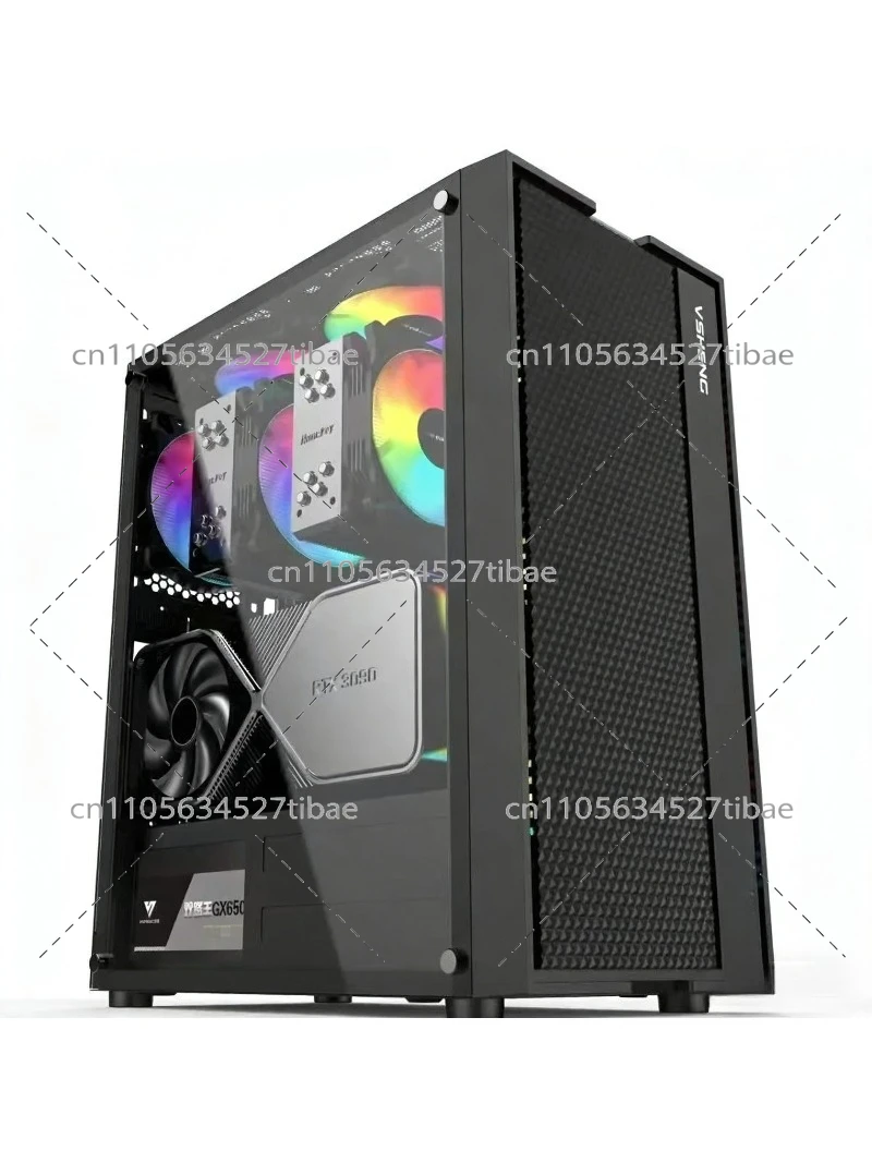 Black E-ATX Computer Case with - Pc Gaming Setup 评论和价格