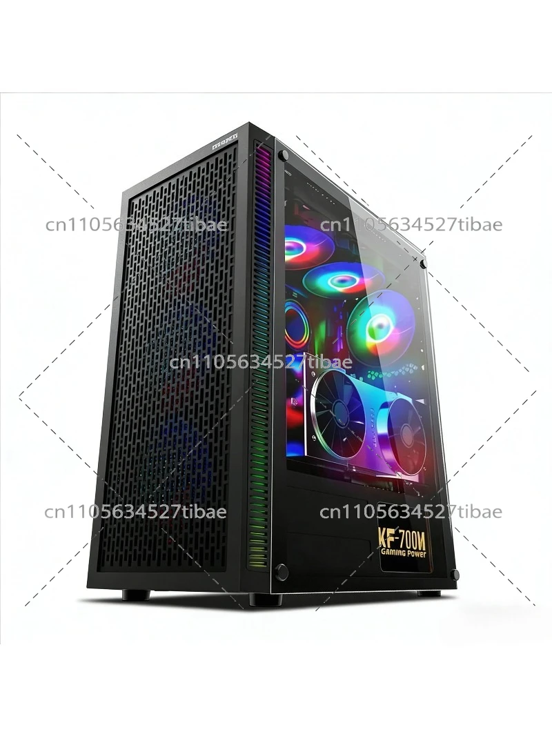 Black E-ATX Computer Case with - Pc Gaming Setup 评论和价格
