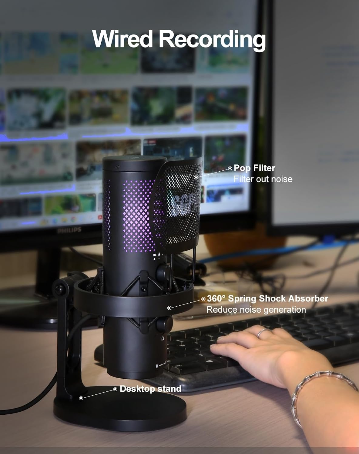 Wireless USB Microphone for St - Pc Gaming Gaming 评论和价格